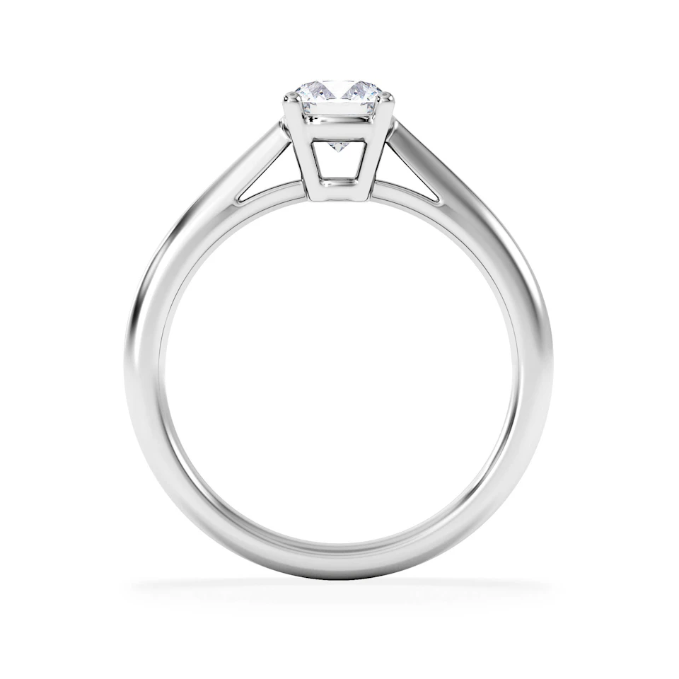 Engagement Ring Certified 0.70CT Elysia Platinum G/VS