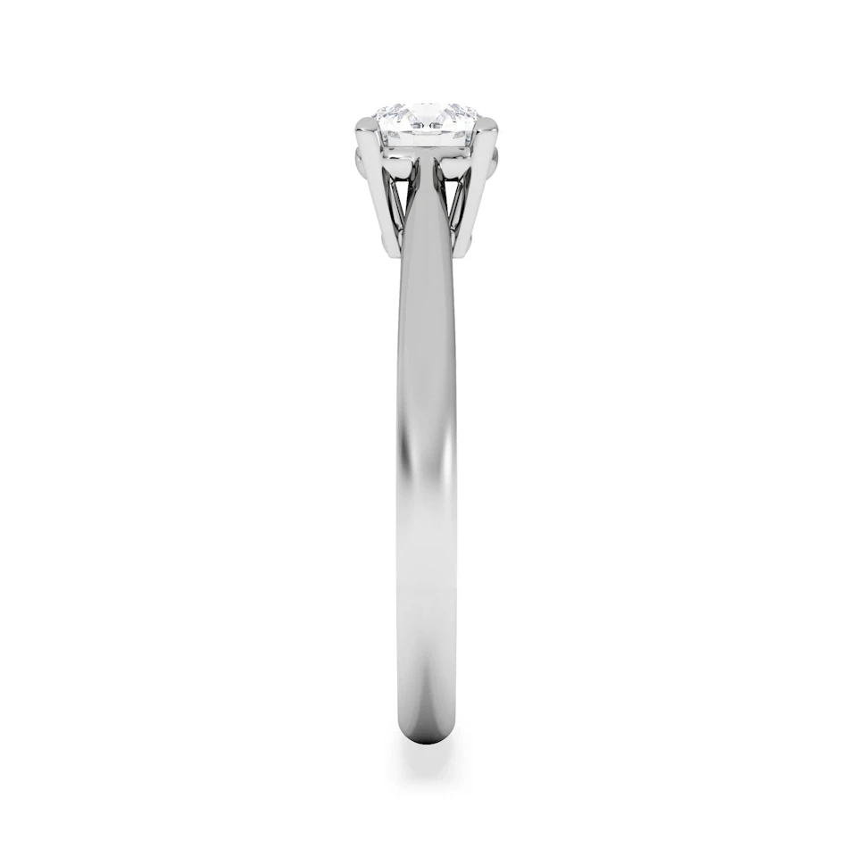 Engagement Ring Certified 0.70CT Elysia 18K White Gold G/VS
