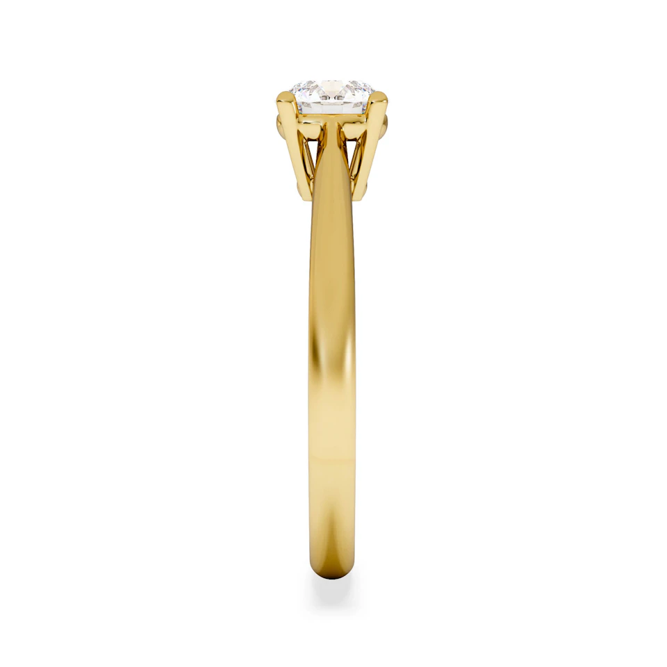 Engagement Ring Certified 0.70CT Elysia 18K Gold G/VS