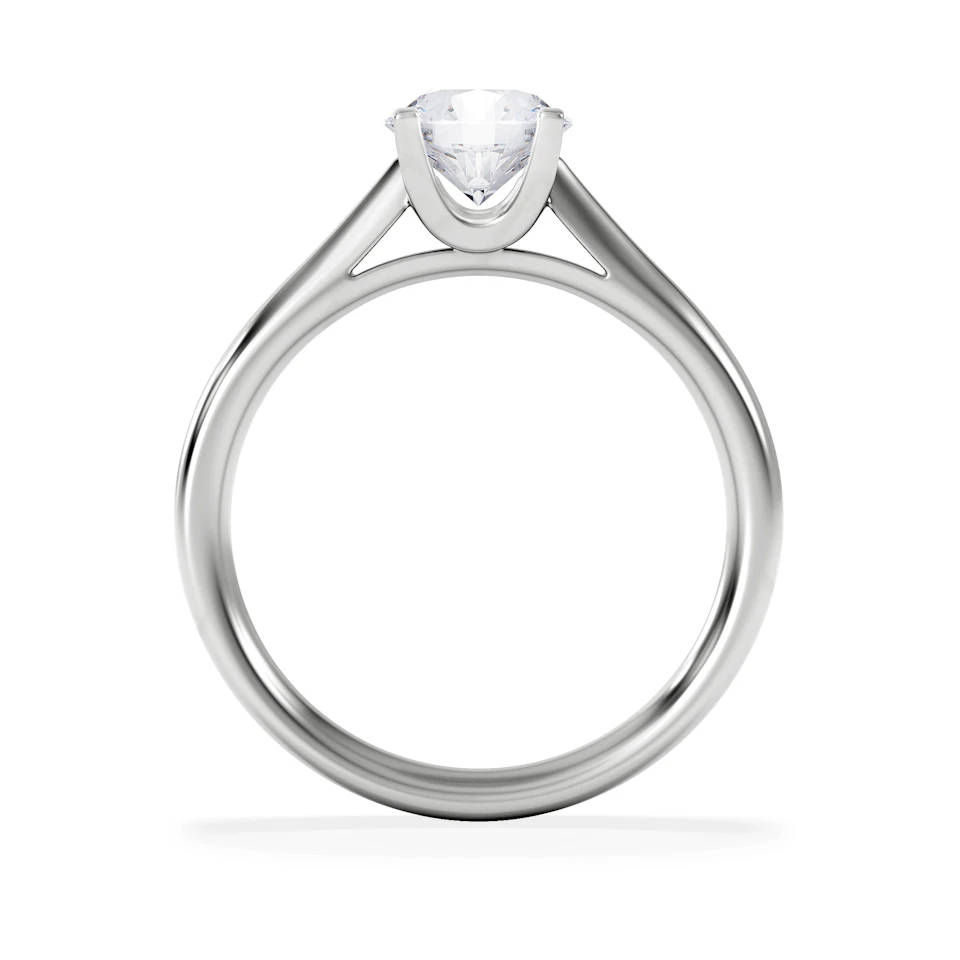 1 Carat Diamond Engagement Ring Grace Lab FVS1 18K White Gold