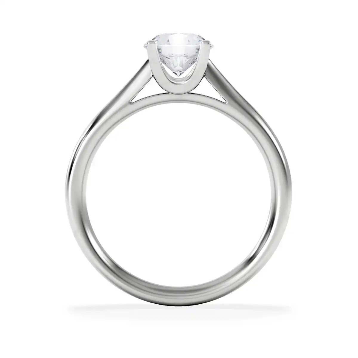 Certified 1.00CT Grace 18K White Gold Engagement Ring G/SI2