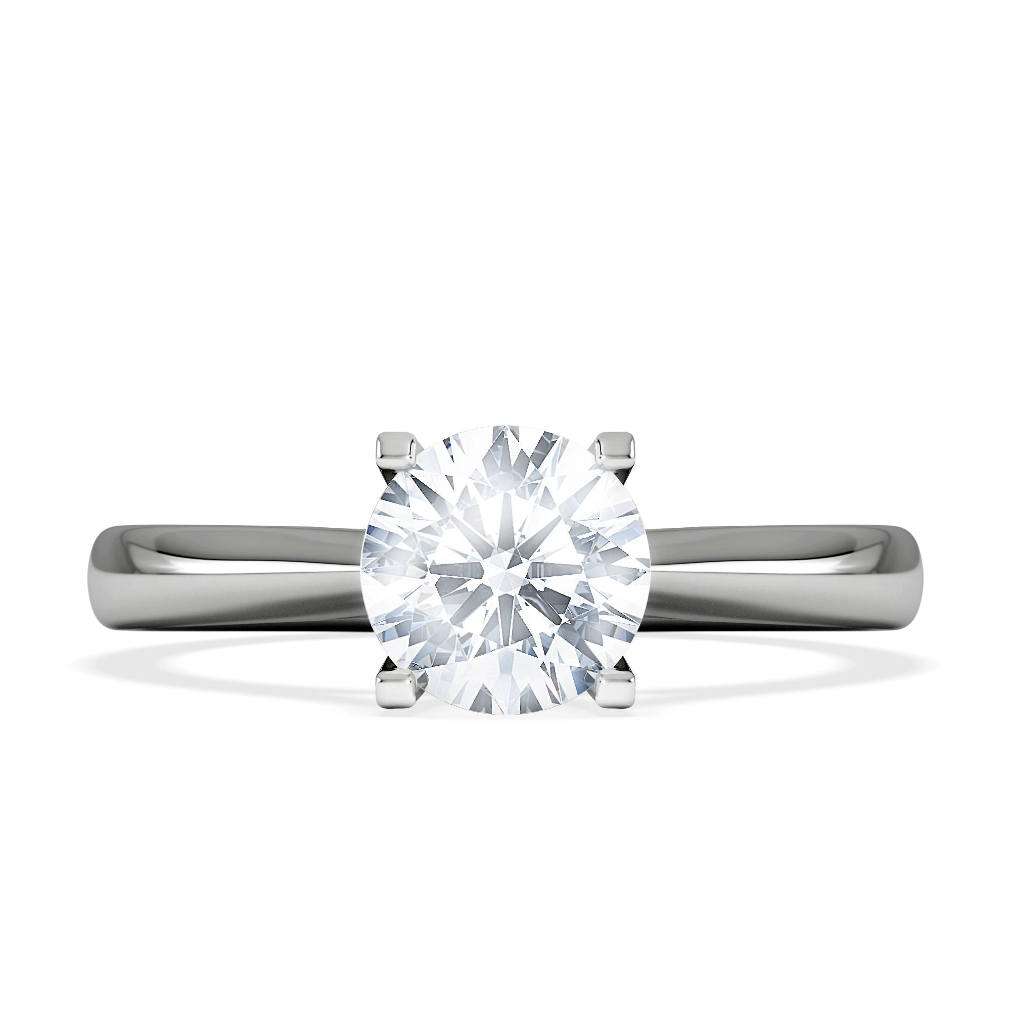 Certified 1.00CT Grace Platinum Engagement Ring G/SI2