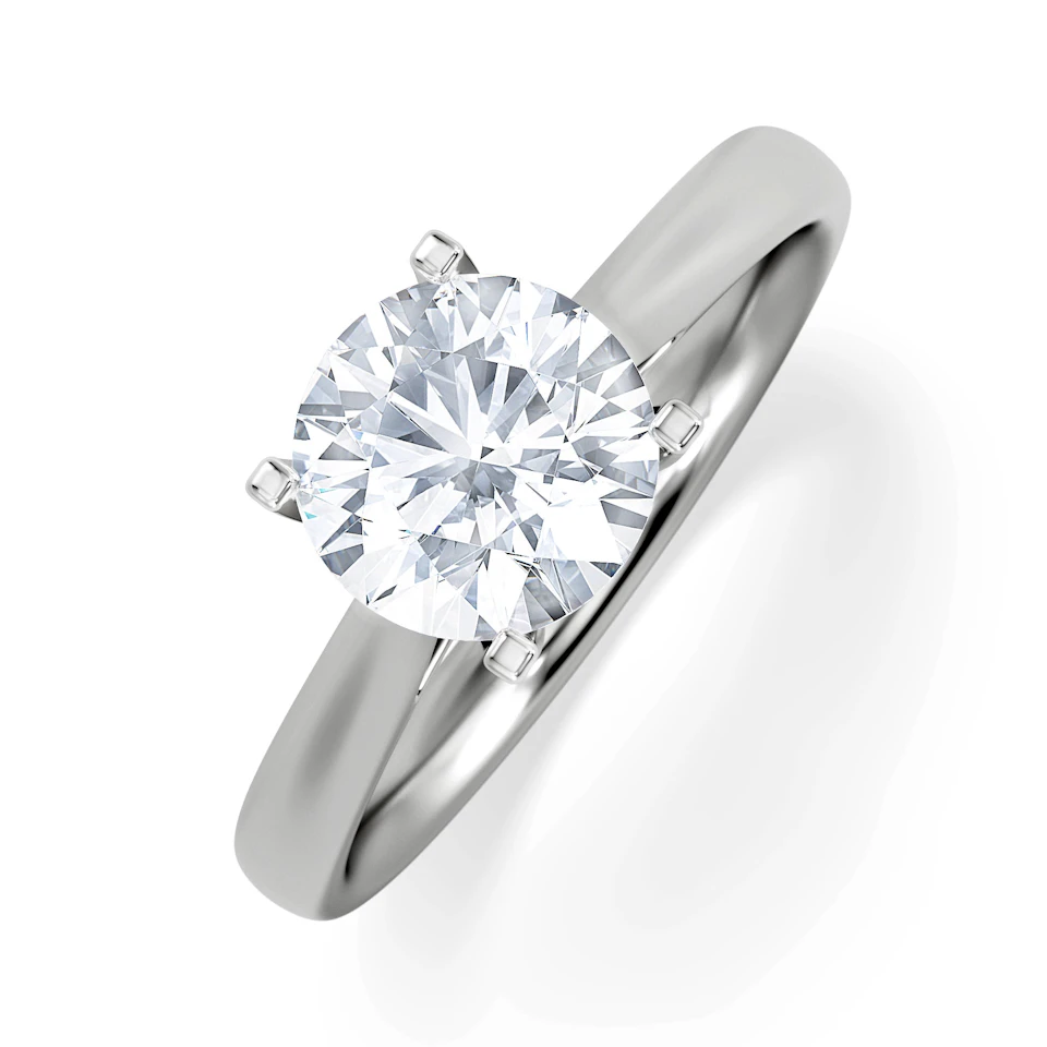 1.50ct Diamond Engagement Ring Grace Lab F/VS1 18K White Gold