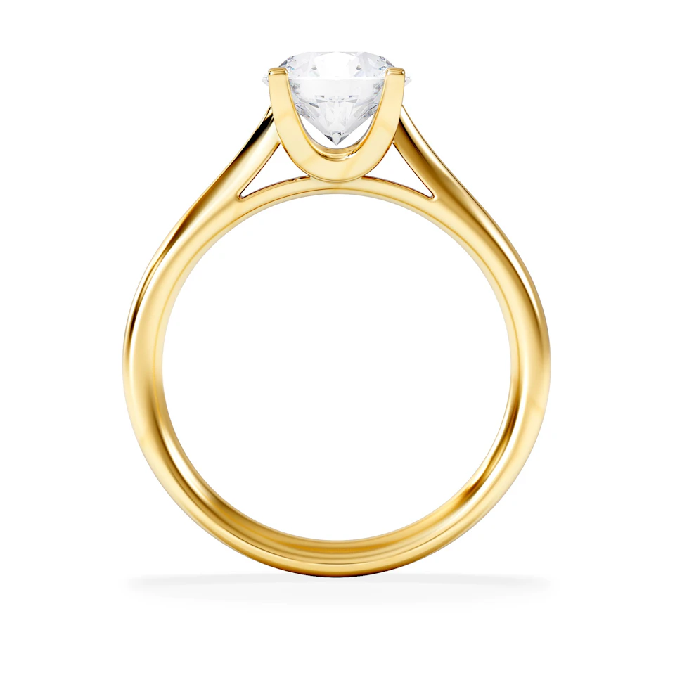 1.50ct Diamond Engagement Ring Grace Lab F/VS1 IGI Certified 18K Gold