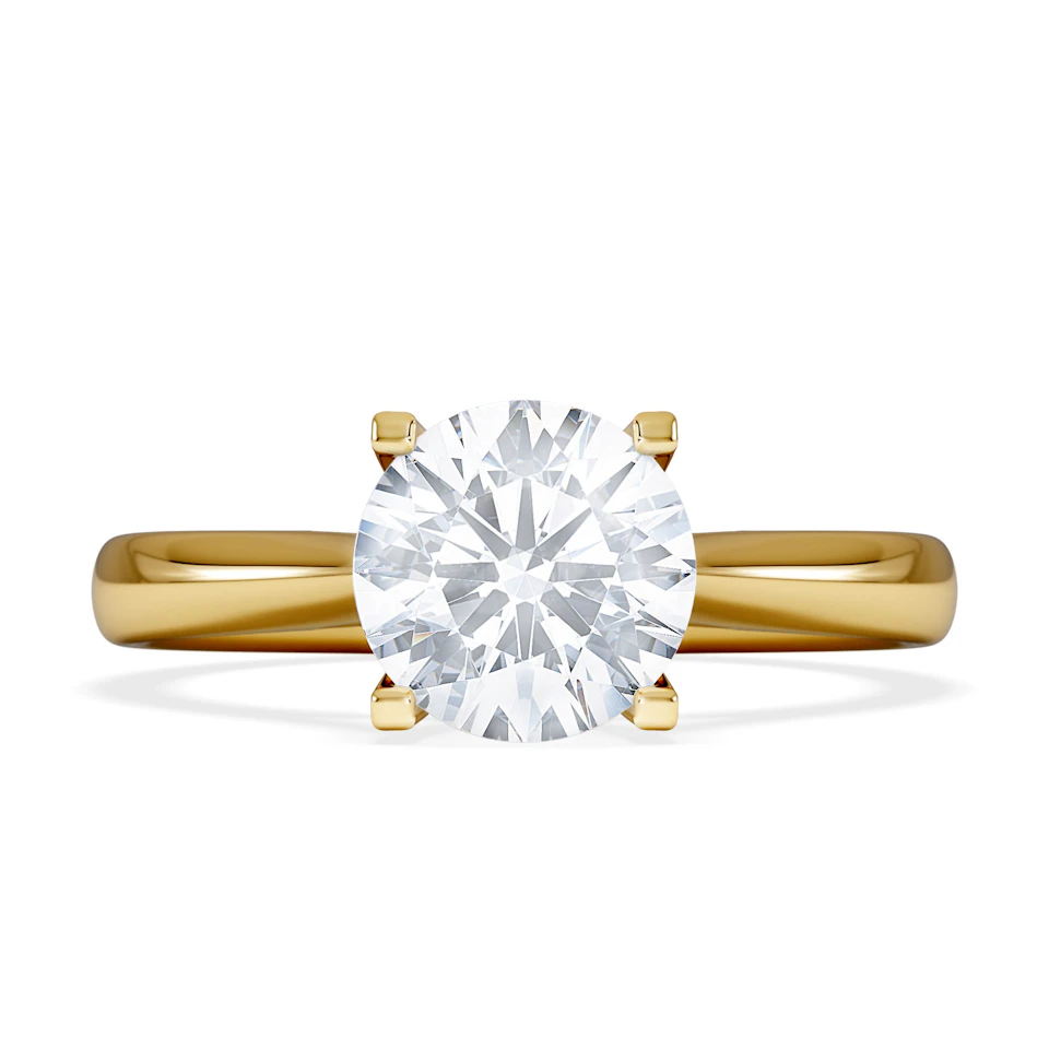 1.50ct Diamond Engagement Ring Grace Lab F/VS1 IGI Certified 18K Gold