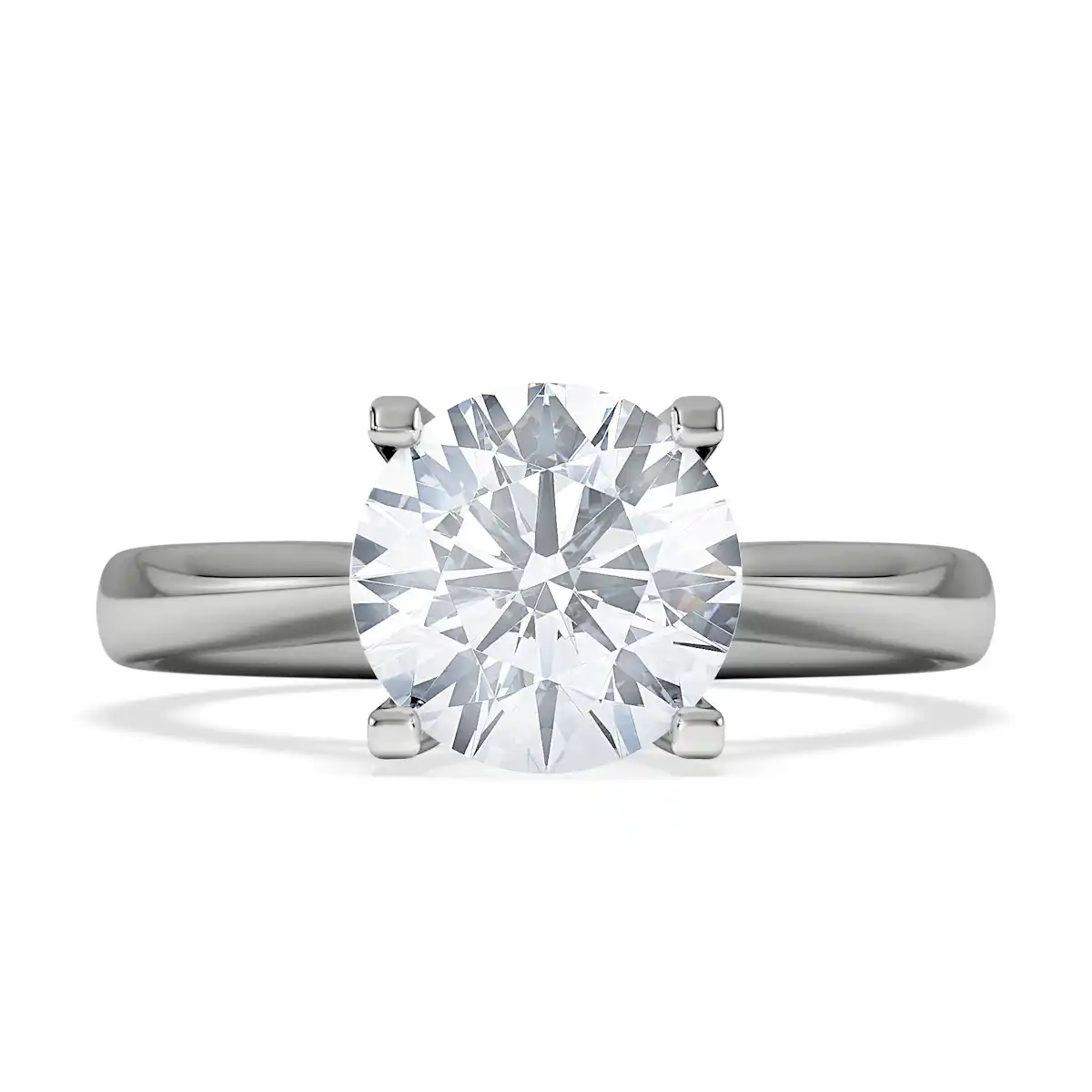 2 Carat Diamond Engagement Ring Grace Lab F/VS1 18K White Gold