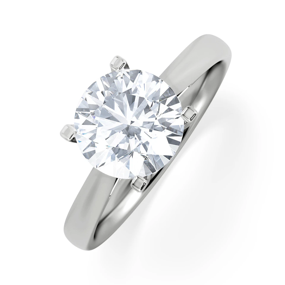 2 Carat Diamond Engagement Ring Grace Lab F/VS1 IGI Certified Platinum