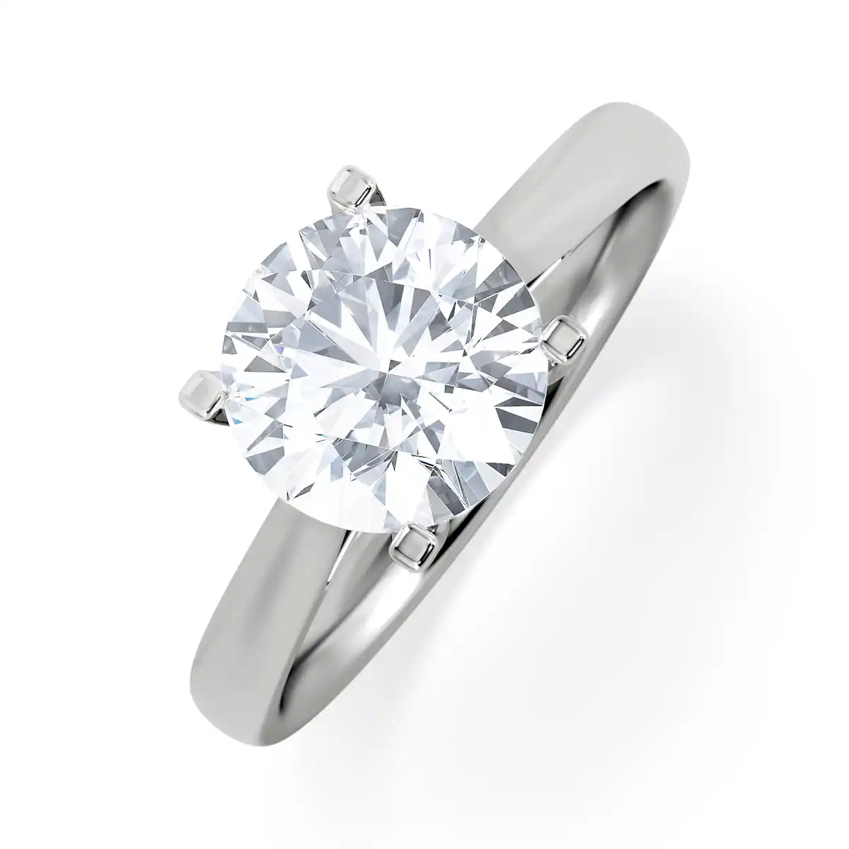 2 Carat Diamond Engagement Ring Grace Lab F/VS1 18K White Gold