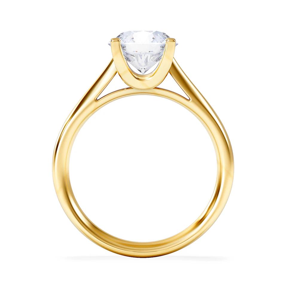 2 Carat Diamond Engagement Ring Grace Lab F/VS1 IGI Certified 18K Gold