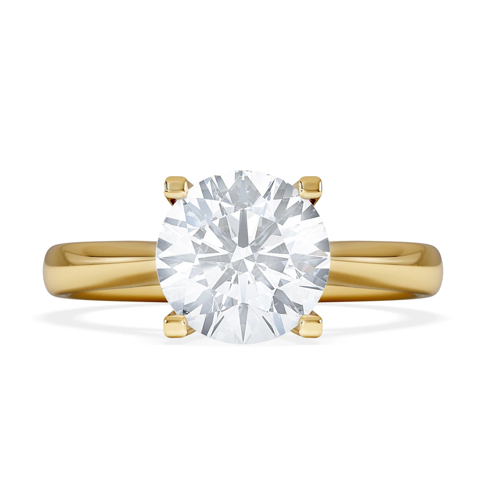 2 Carat Diamond Engagement Ring Grace Lab F/VS1 IGI Certified 18K Gold