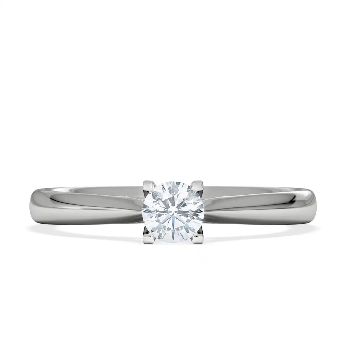 Certified Grace Platinum Diamond Engagement Ring 0.25CT H/SI
