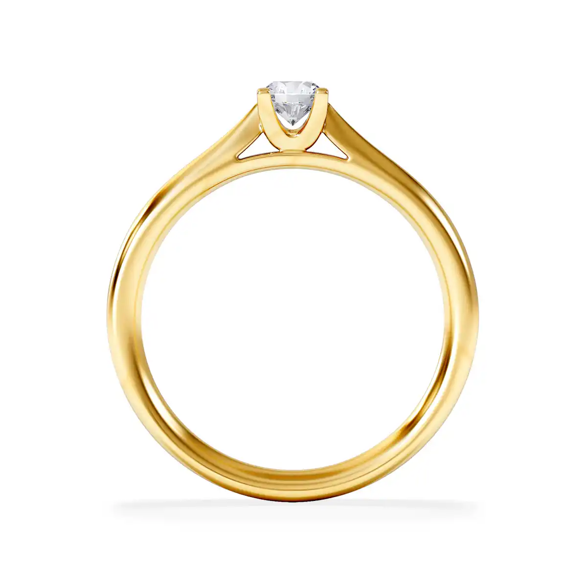 Certified Grace Platinum Diamond Engagement Ring 0.25CT H/SI