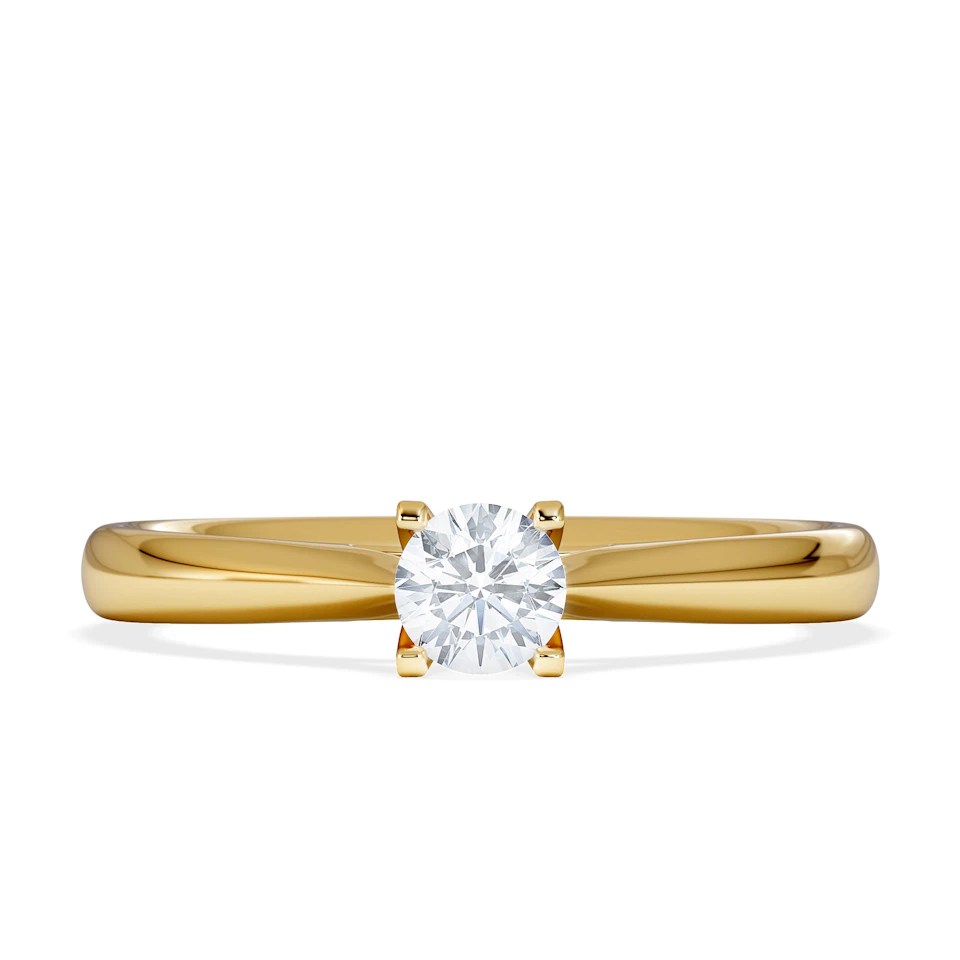 Engagement Ring Grace 0.25ct Lab Diamond G/Vs in 18K Gold