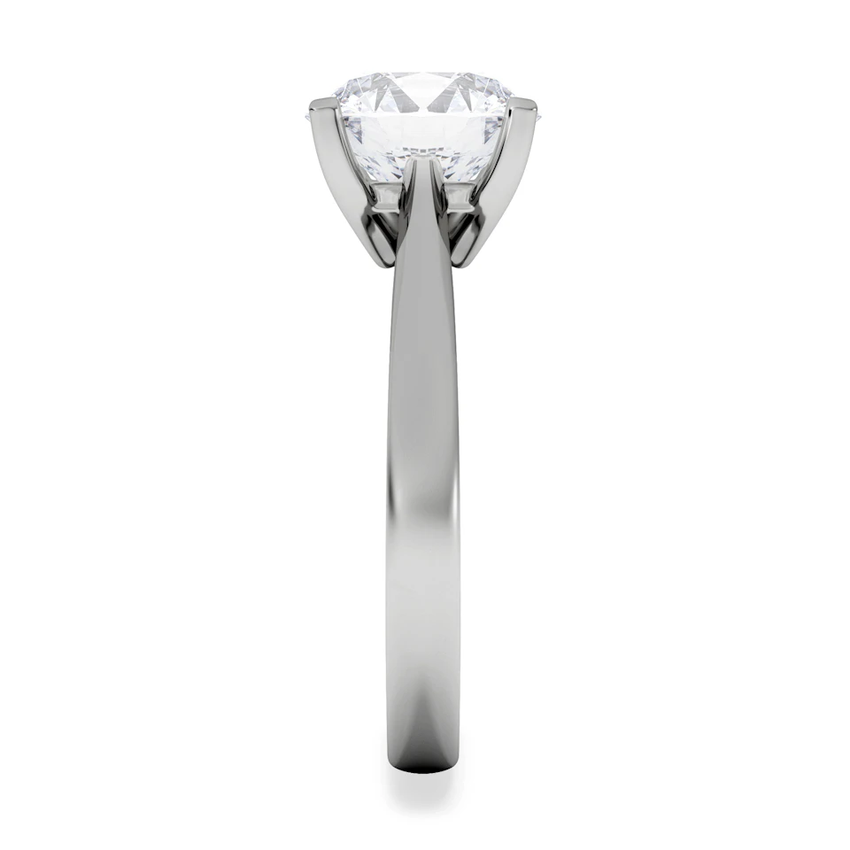 Grace 3.00ct Lab Diamond Round Cut Engagement Ring in Platinum G/VS1