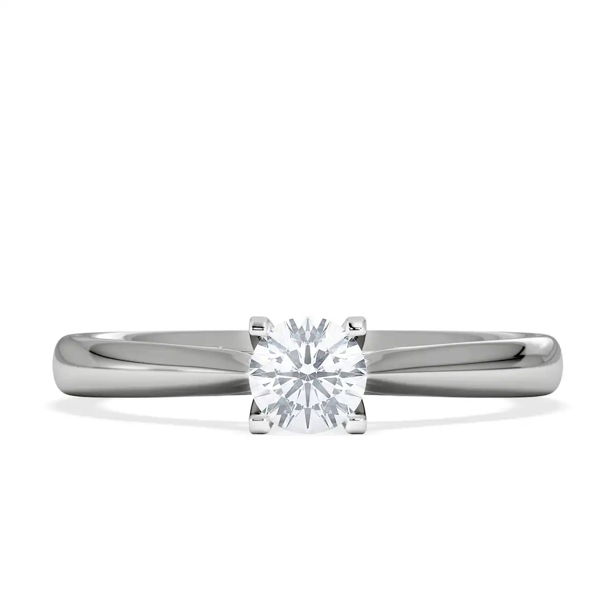 Certified Grace 18K White Gold Diamond Engagement Ring 0.33CT-G-H/SI