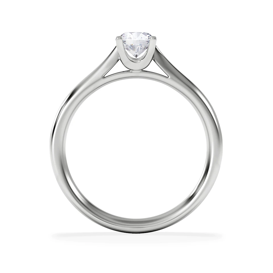 Certified 0.50CT Grace Platinum Engagement Ring G/VS