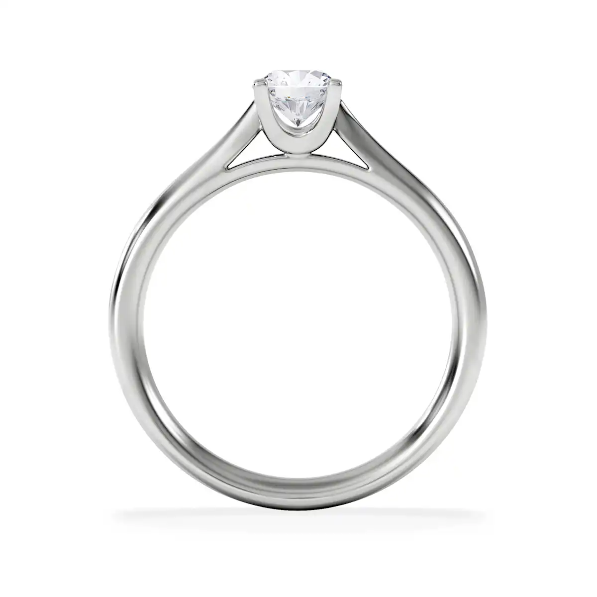 Certified 0.50CT Grace Platinum Engagement Ring G/VS