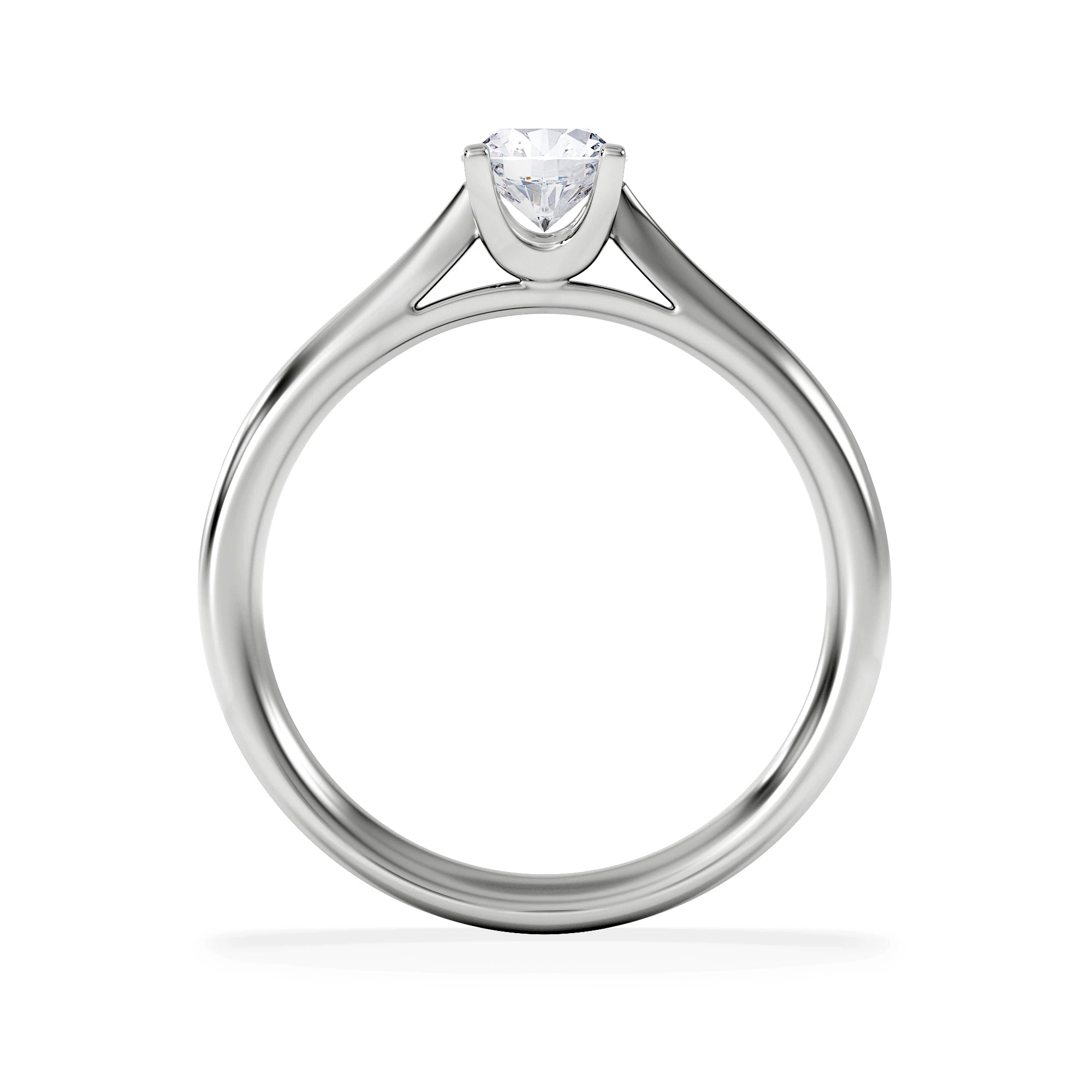 Certified 0.50CT Grace Platinum Engagement Ring G/VS