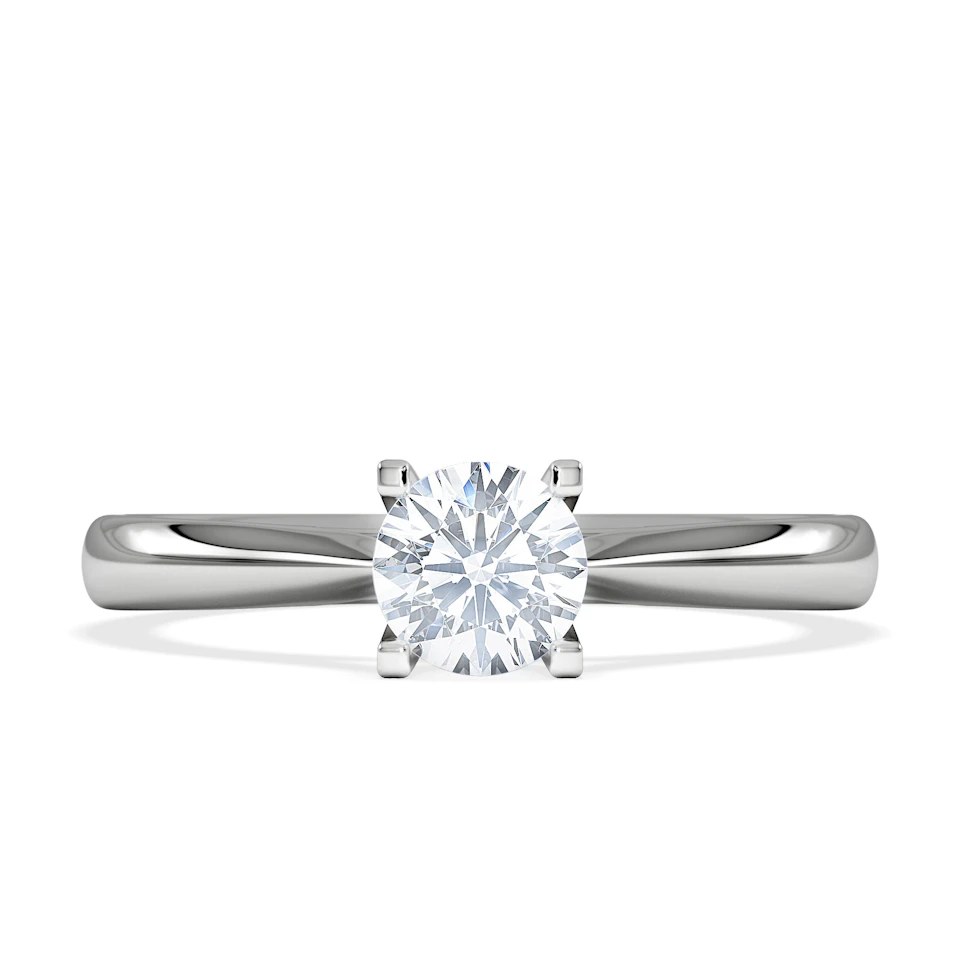 Platinum Half Carat Diamond Engagement Ring Grace Lab F/VS1