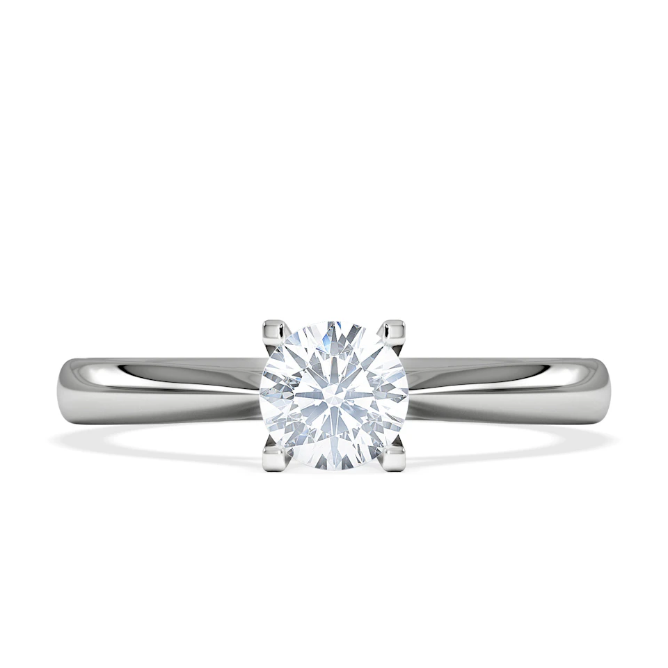 Certified 0.50CT Grace 18K White Gold Engagement Ring G/SI2