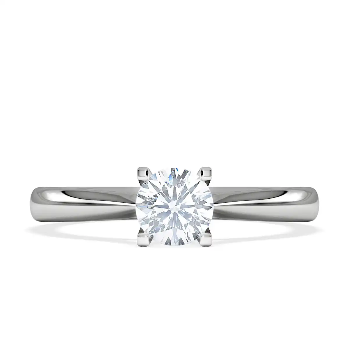 Certified 0.50CT Grace Platinum Engagement Ring G/VS