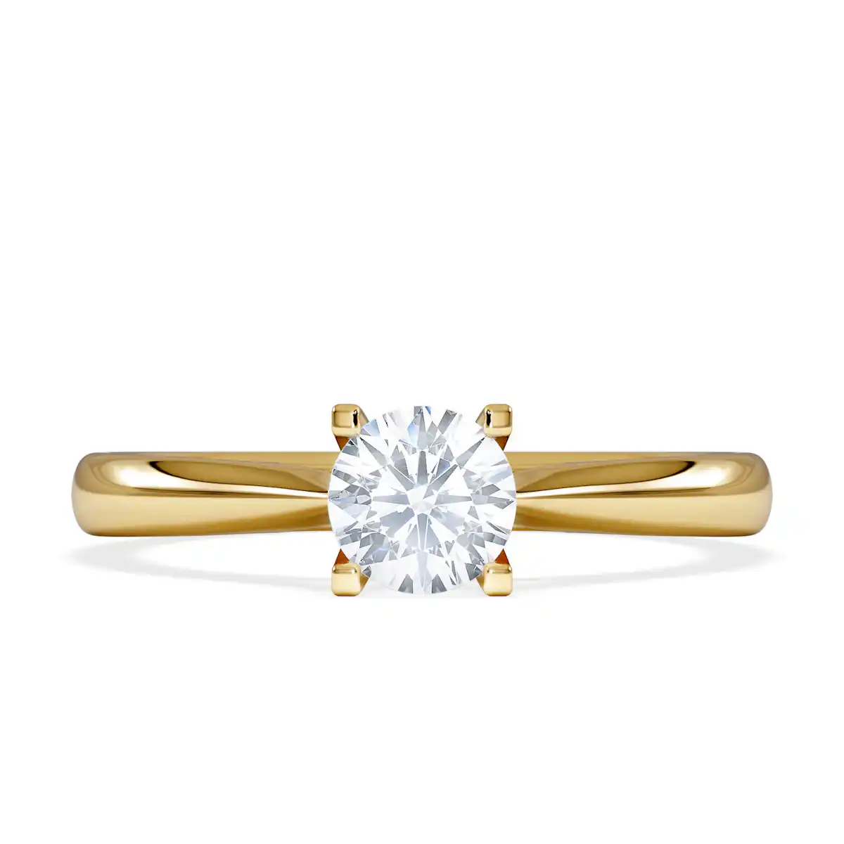 Certified Grace 18K Gold Diamond Engagement Ring 0.50CT