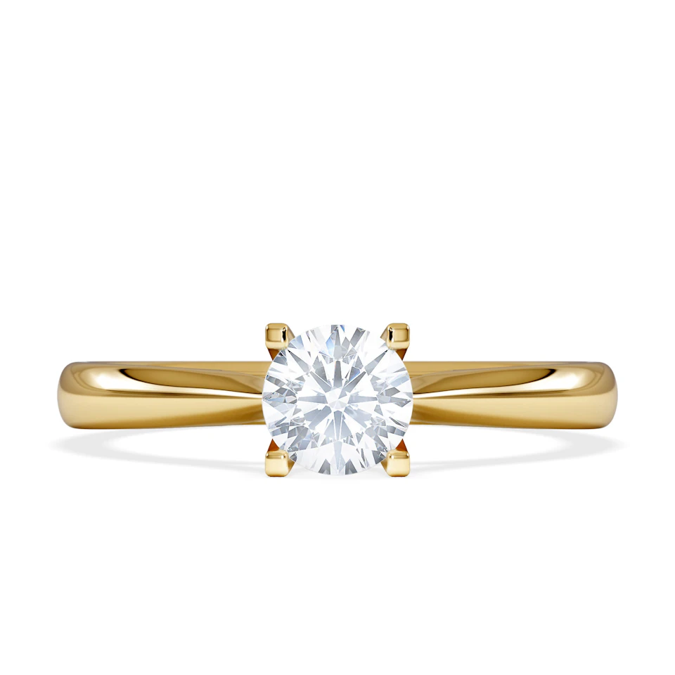 Certified 0.50CT Grace 18K Gold Engagement Ring G/SI2