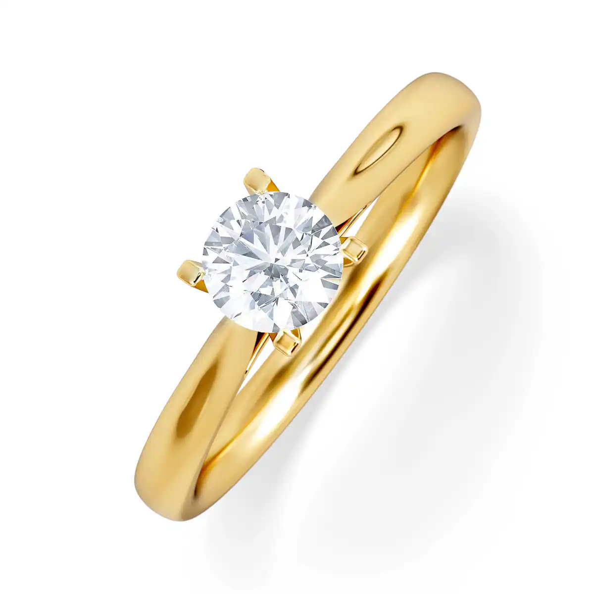 Certified Grace 18K Gold Diamond Engagement Ring 0.50CT