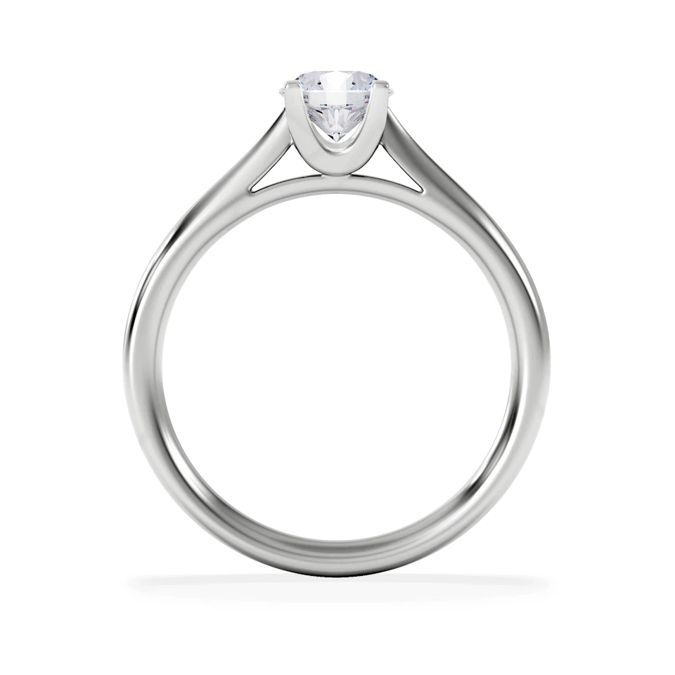 Certified 0.70CT Grace Platinum Engagement Ring G/VS