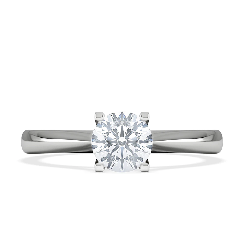 Certified 0.70CT Grace Platinum Engagement Ring G/SI2