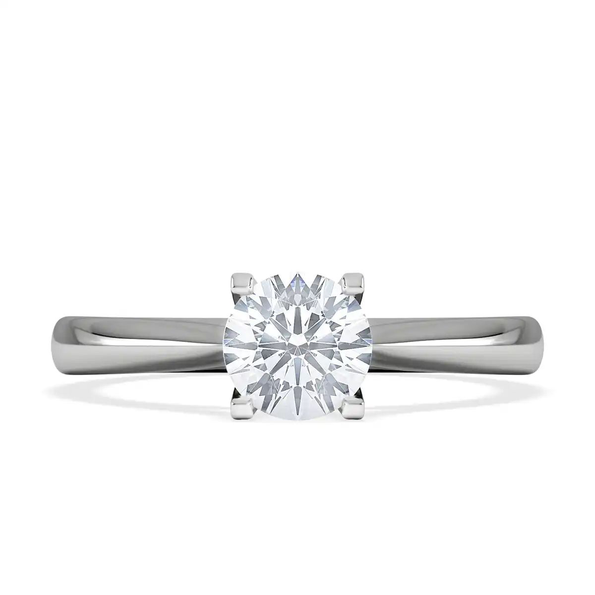 Certified 0.70CT Grace 18K White Gold Engagement Ring G/SI2
