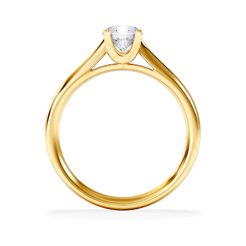 Certified 0.70CT Grace Platinum Engagement Ring G/SI2