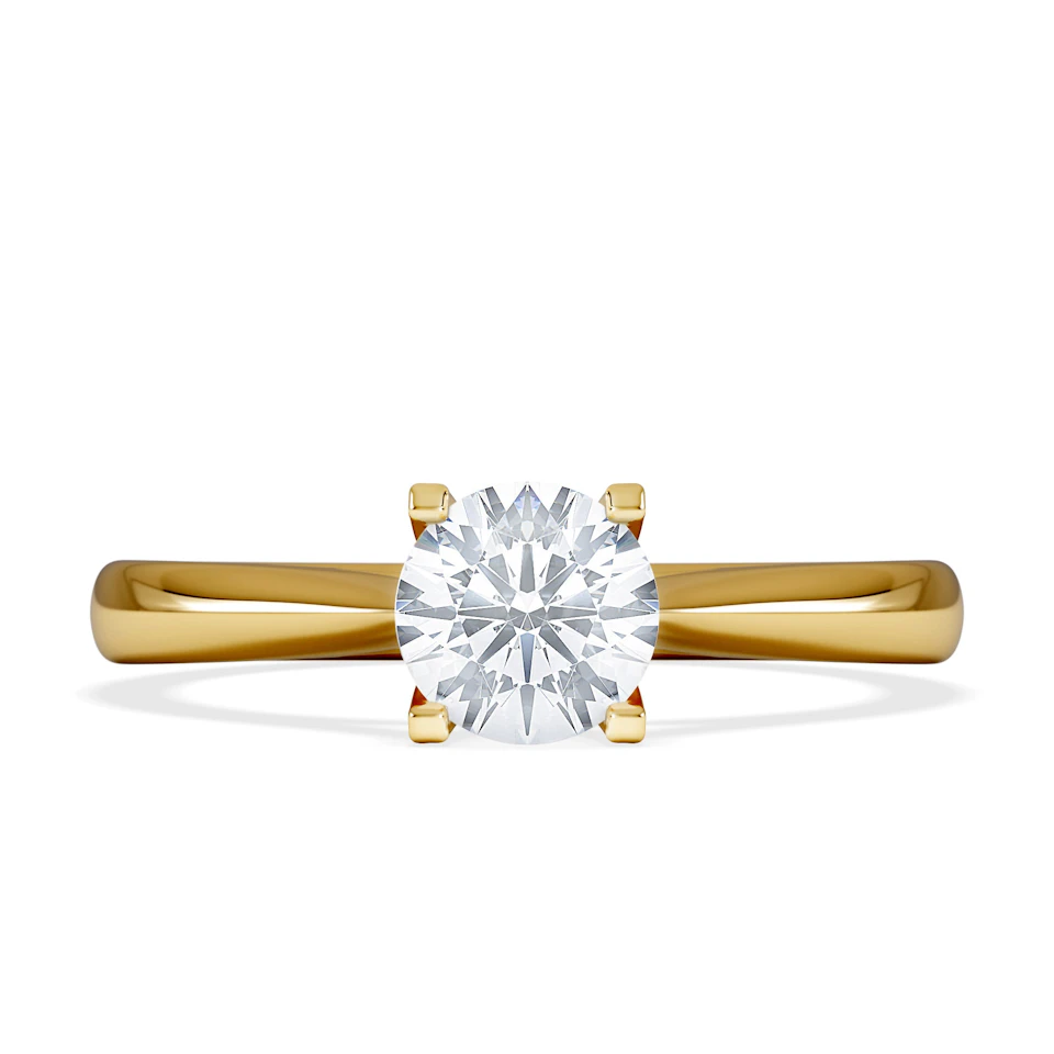 Certified 0.70CT Grace 18K Gold Engagement Ring G/SI2