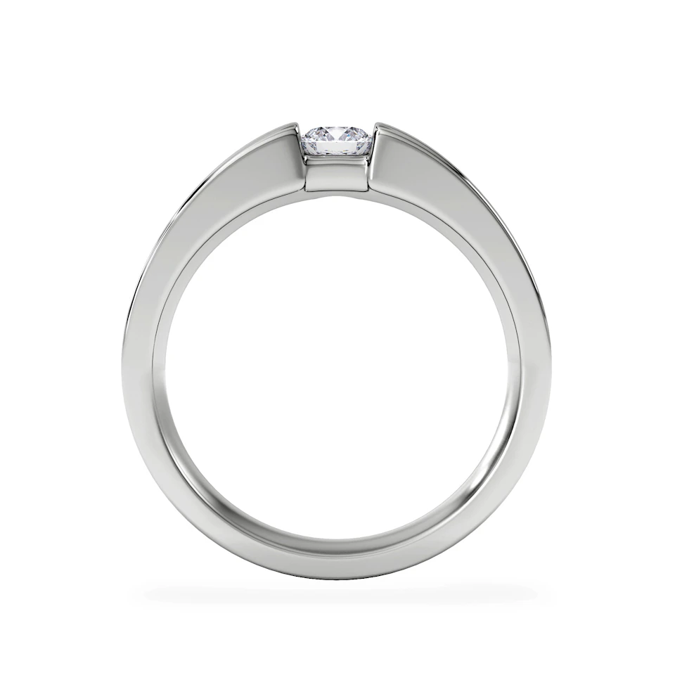 Certified Jessica 18K White Gold Diamond Engagement Ring 0.25CT