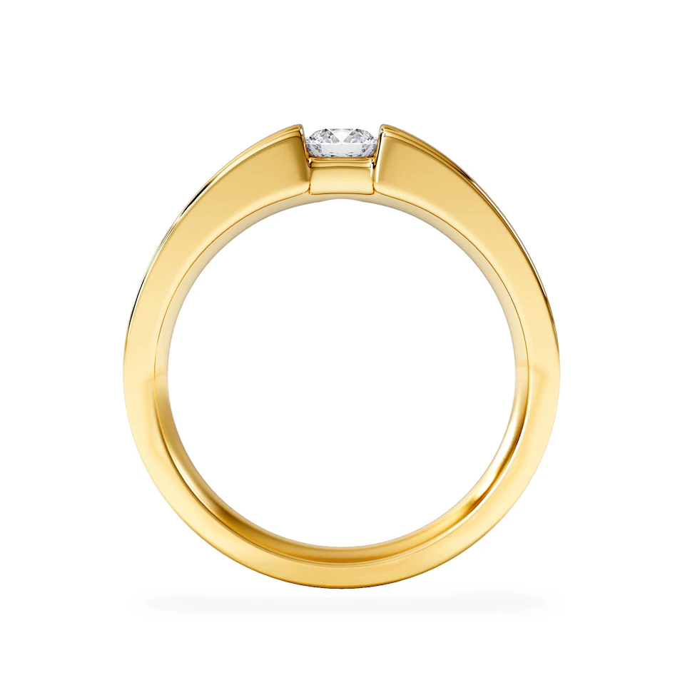 Certified Jessica 18K Gold Diamond Engagement Ring 0.25CT