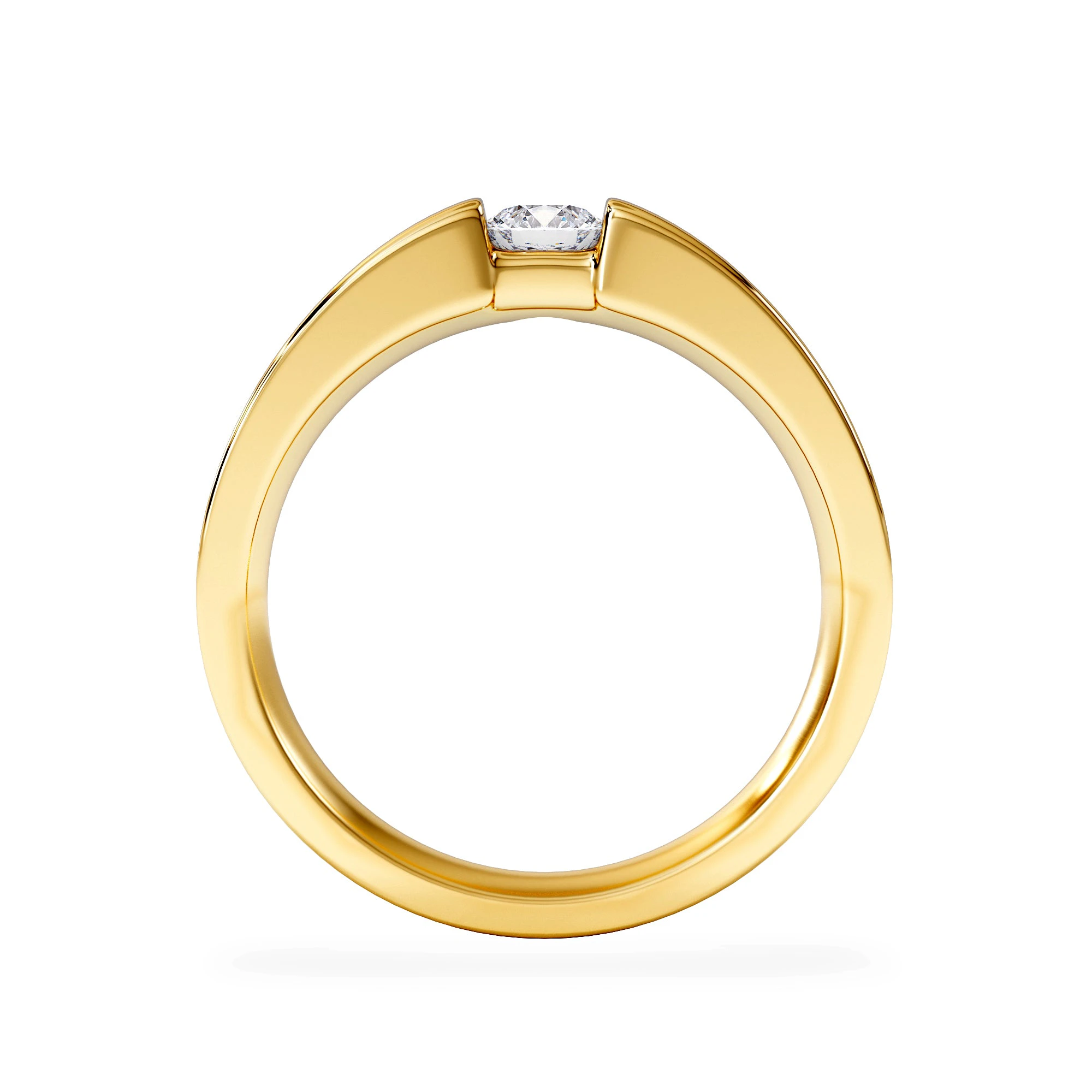 Certified Jessica 18K Gold Diamond Engagement Ring 0.25CT