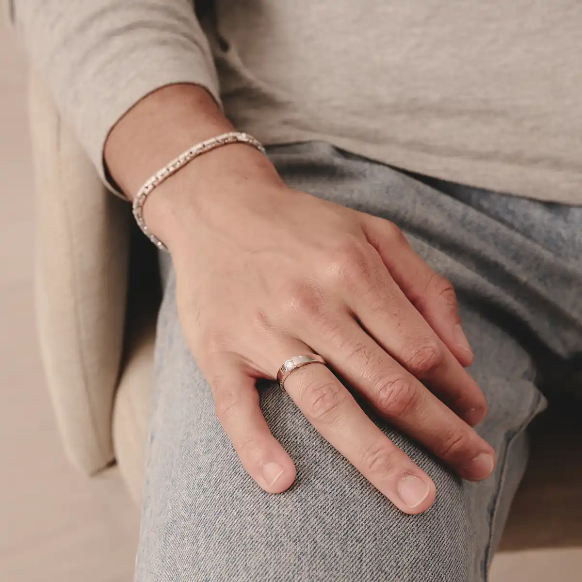 Certified Jessica 18K White Gold Diamond Engagement Ring 0.33CT-F-G/VS