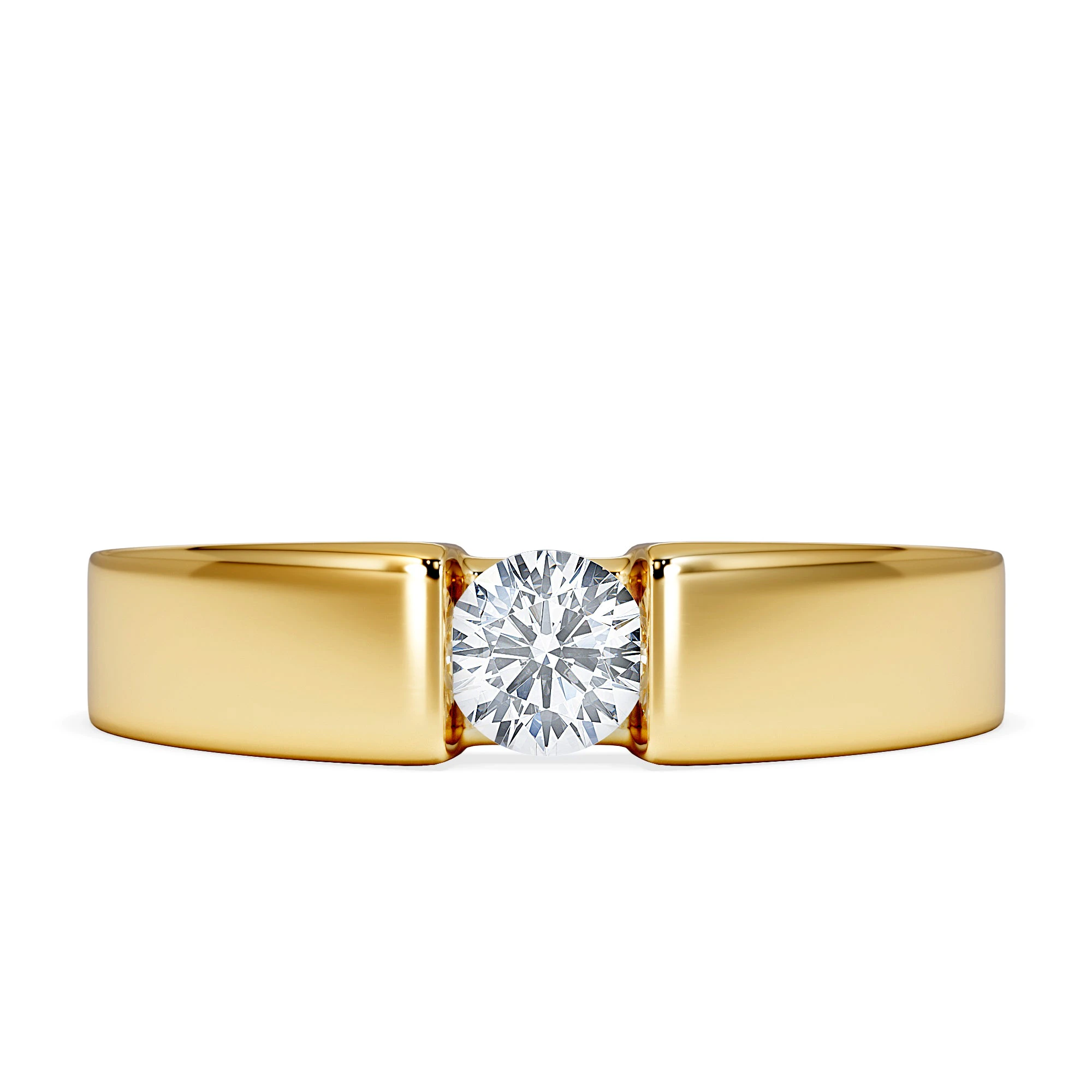 Certified Jessica 18K Gold Diamond Engagement Ring 0.33CT