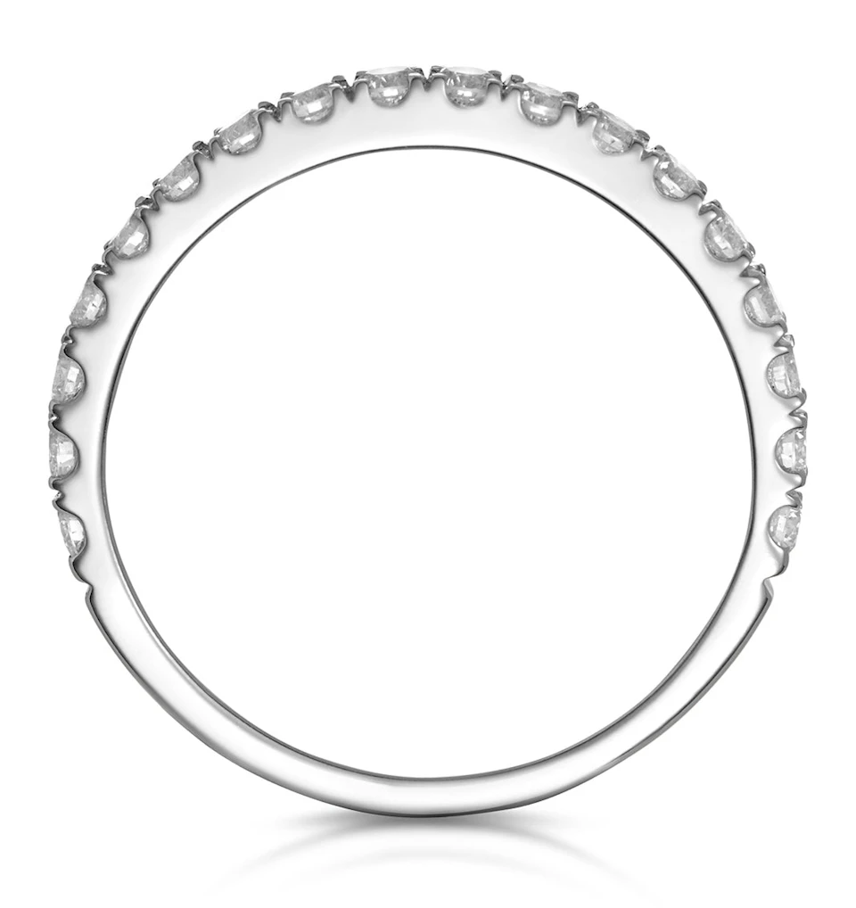 Aria Matching Wedding Band 0.55ct H/Si Diamond in 18K White Gold