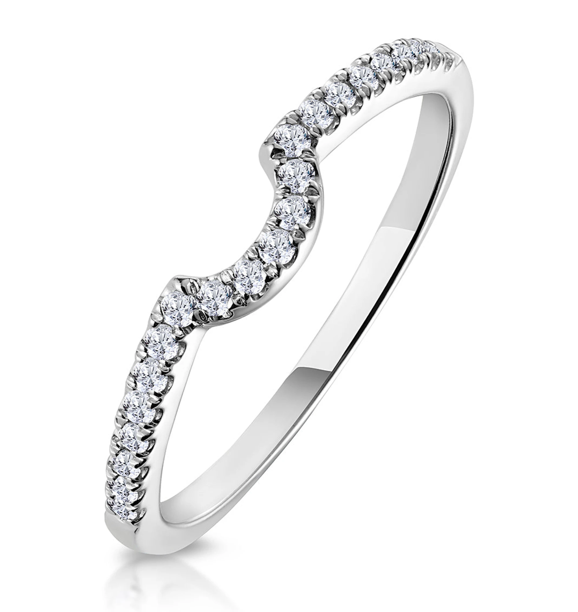 Nova Matching Wedding Band 0.20ct H/Si Diamond in 18K White Gold