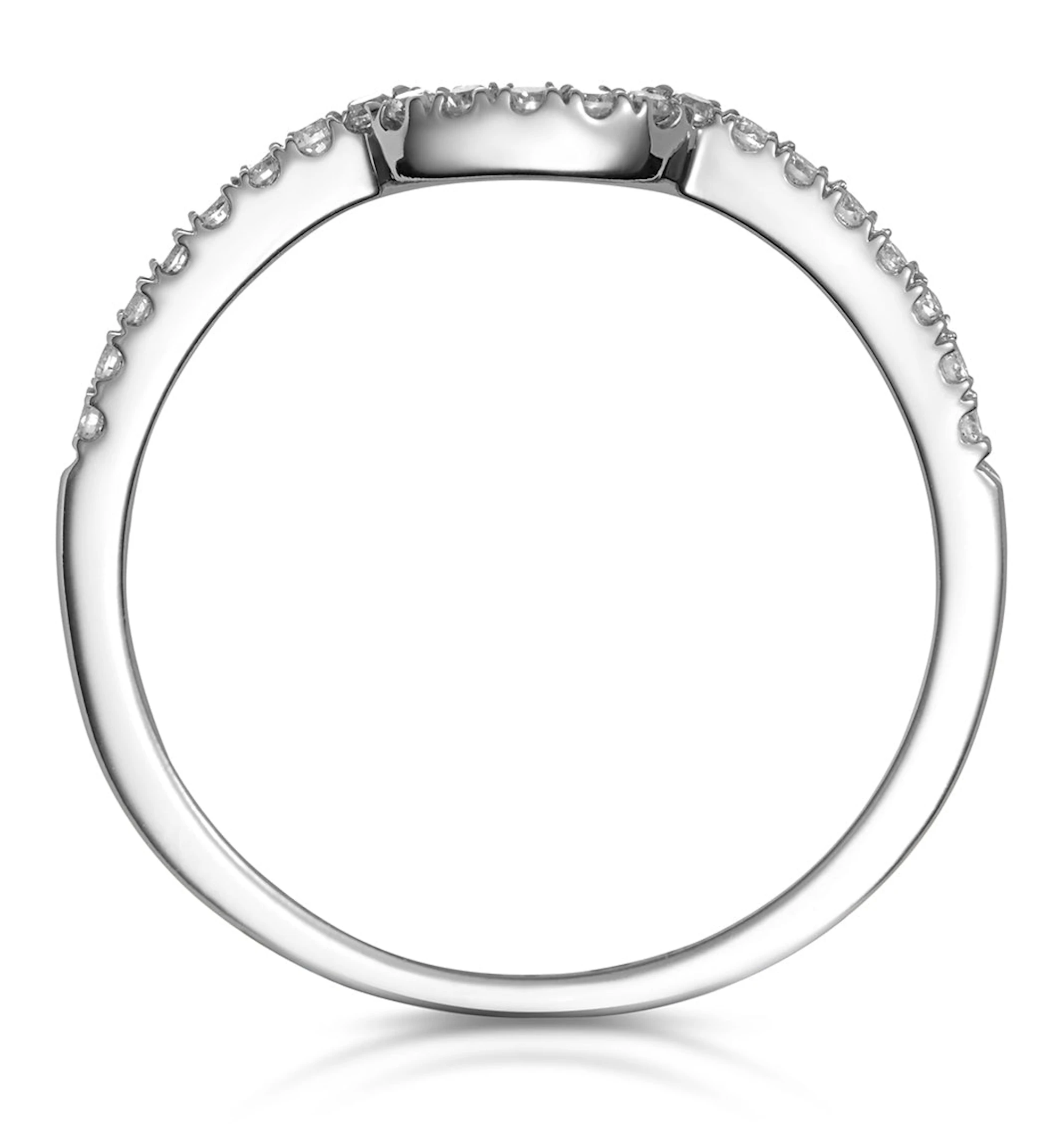 Nova Matching Wedding Band 0.20ct H/Si Diamond in 18K White Gold