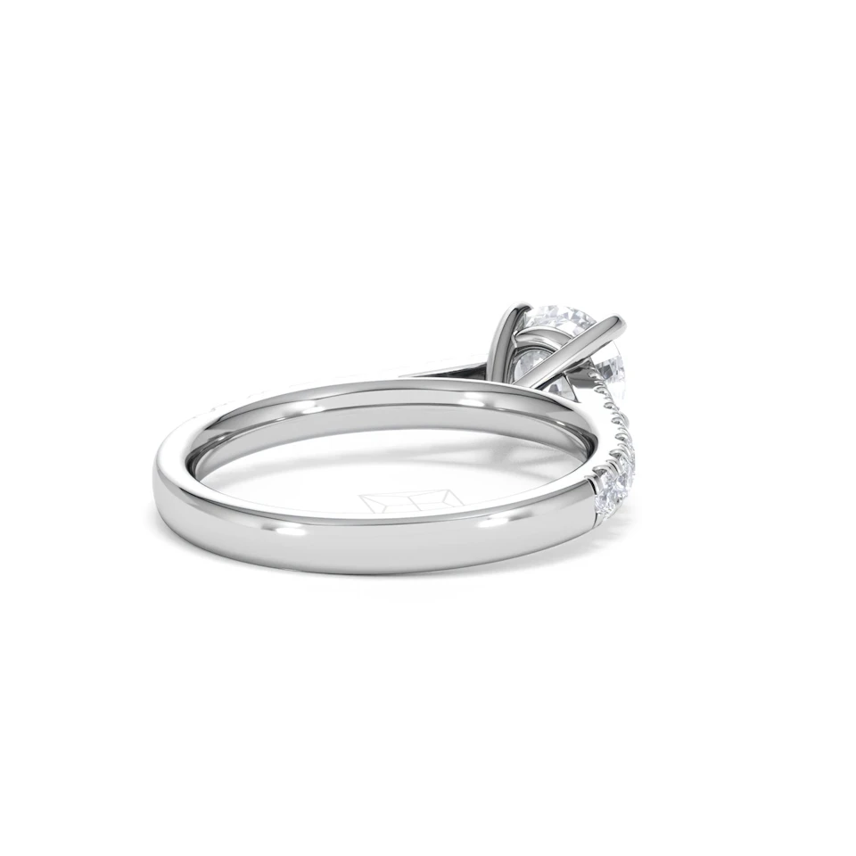 Natalia GIA Diamond Engagement Side Stone Ring Platinum 1.40CT G/VS1