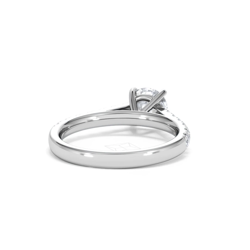 Natalia GIA Diamond Engagement Side Stone Ring Platinum 1.40CT G/VS1