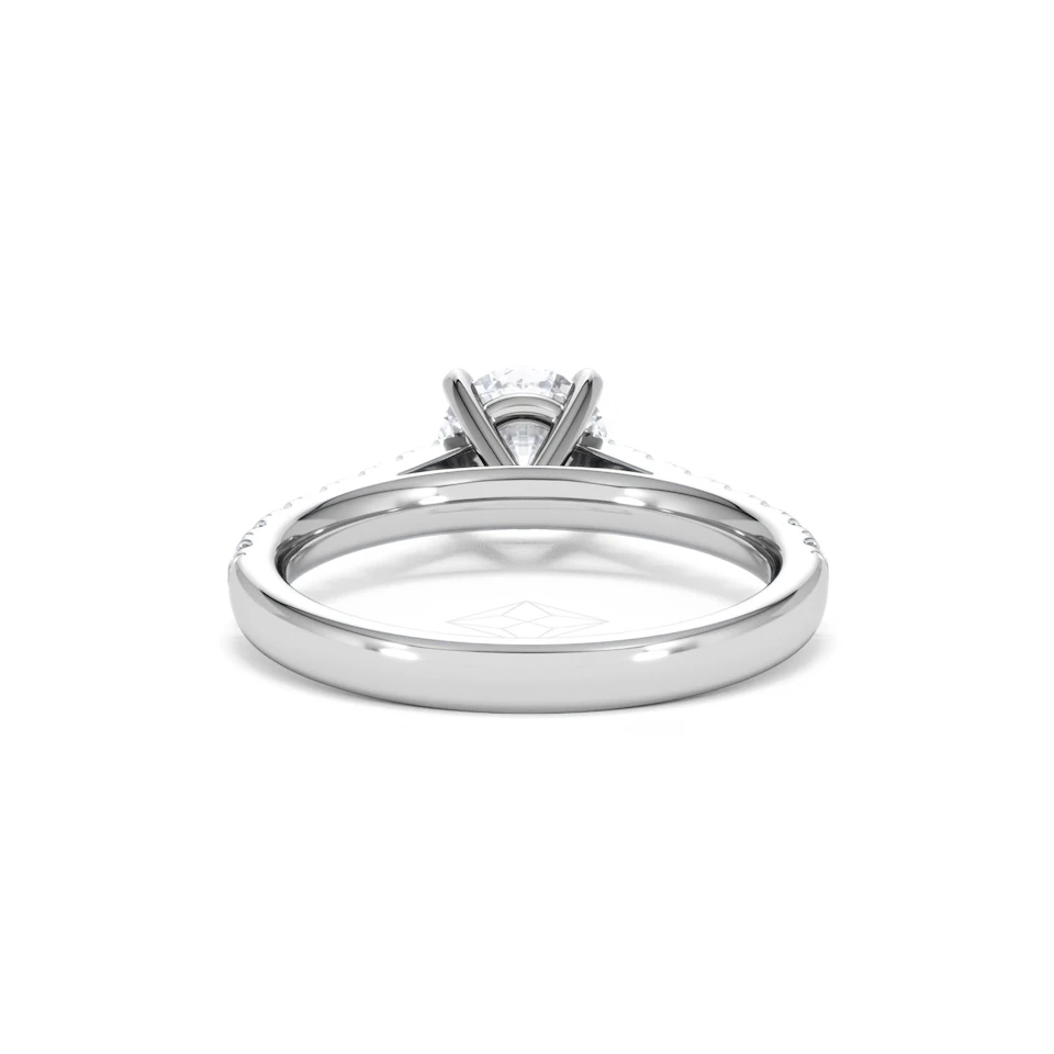 Natalia GIA Diamond Engagement Side Stone Ring Platinum 1.40CT G/VS1