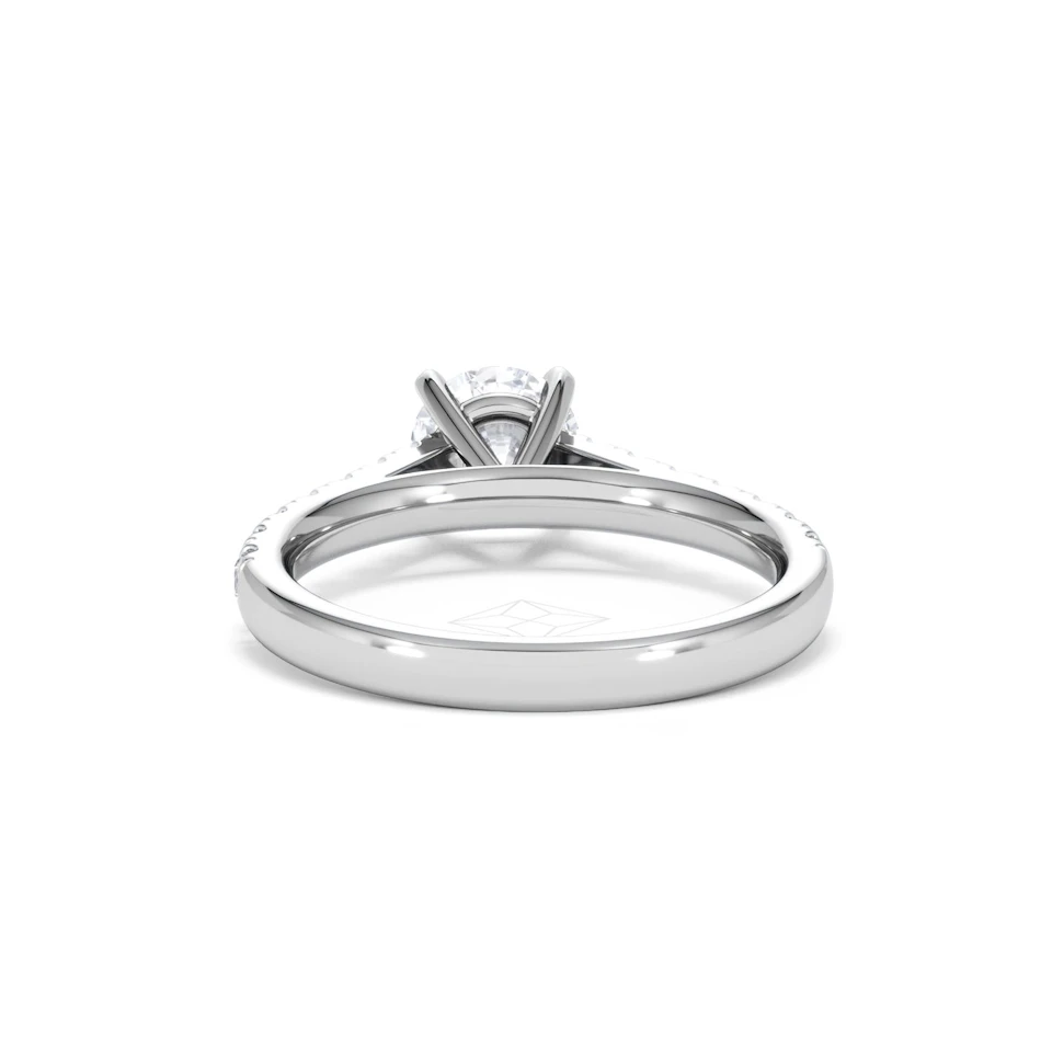 Natalia GIA Diamond Engagement Side Stone Ring Platinum 1.40CT G/VS1