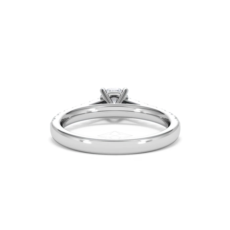 Natalia Diamond Engagement Side Stone Ring Platinum 0.91CT G/VS2