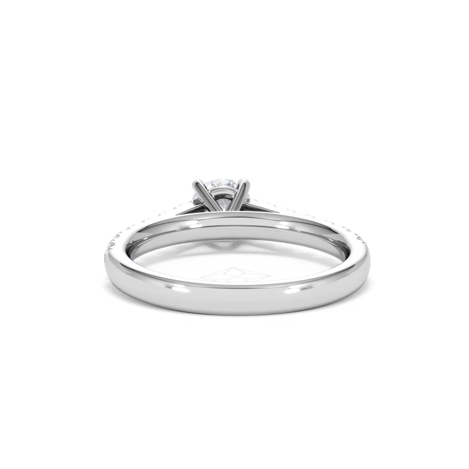 Natalia Diamond Engagement Side Stone Ring Platinum 0.91CT G/VS2
