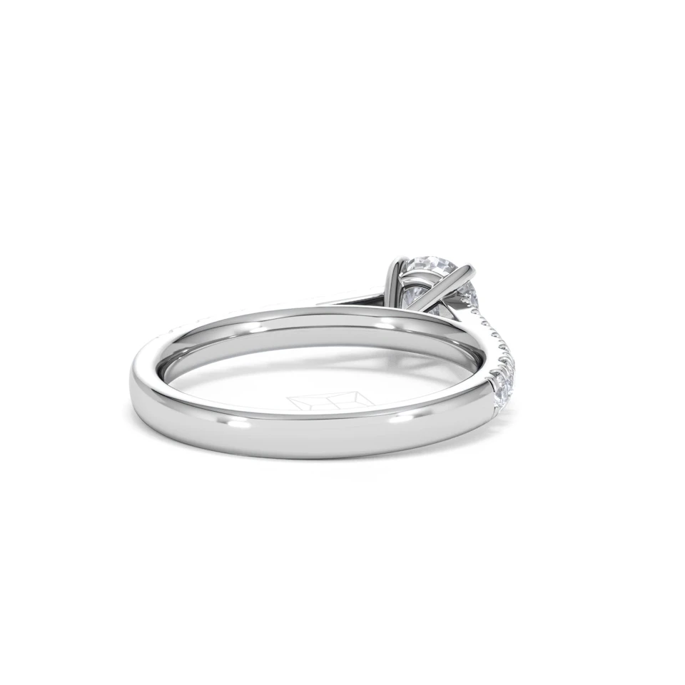 Natalia GIA Diamond Engagement Side Stone Ring Platinum 1.15CT G/SI2