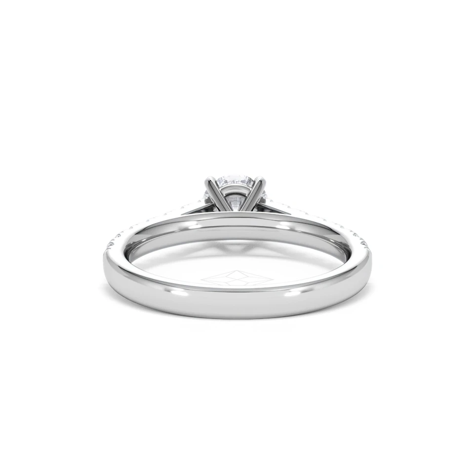 Natalia GIA Diamond Engagement Side Stone Ring 18KW Gold 1.15CT G/SI2
