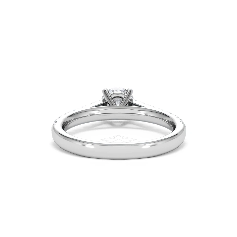 Natalia GIA Diamond Engagement Side Stone Ring Platinum 1.15CT G/VS2